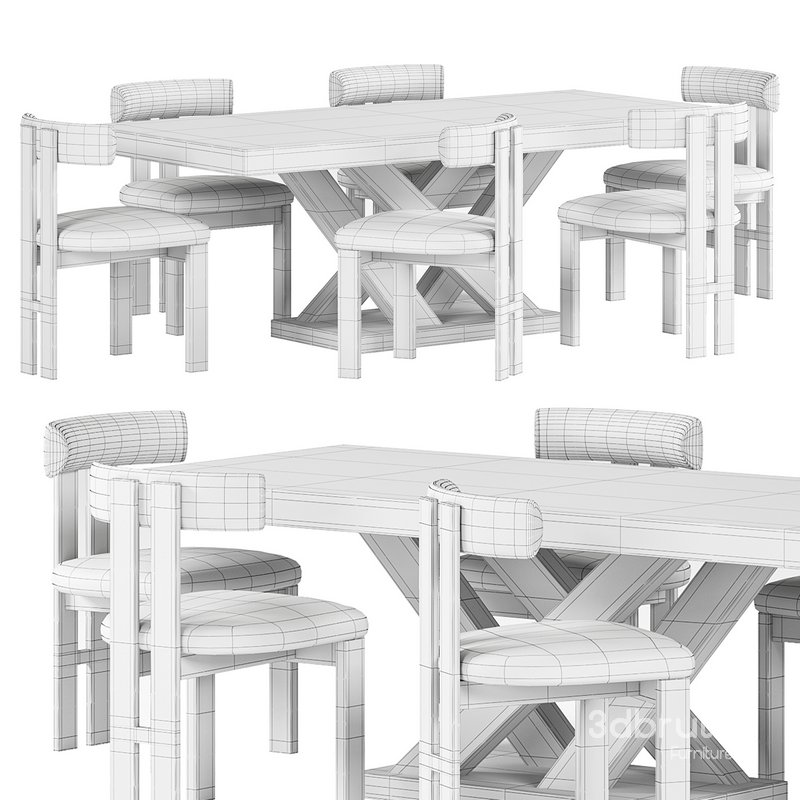 Milanese Luxury Dining Room Table- Hygiea Chair Image 4