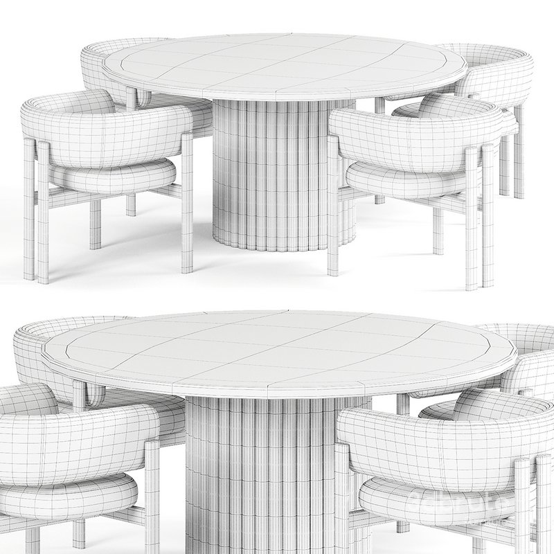 Bakergo Dining Table- Bay Chair Image 4