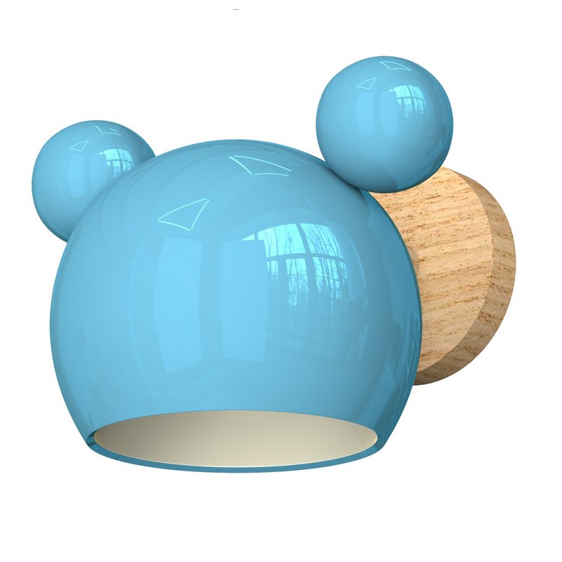 Modern Simplicity Wood Wall Mounted Light with Geometry Shade for Bedroom Image 2