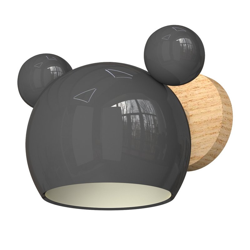 Modern Simplicity Wood Wall Mounted Light with Geometry Shade for Bedroom Image 3