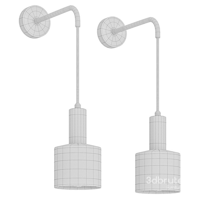 Colgando Gold Tone Wall Lamp Image 5