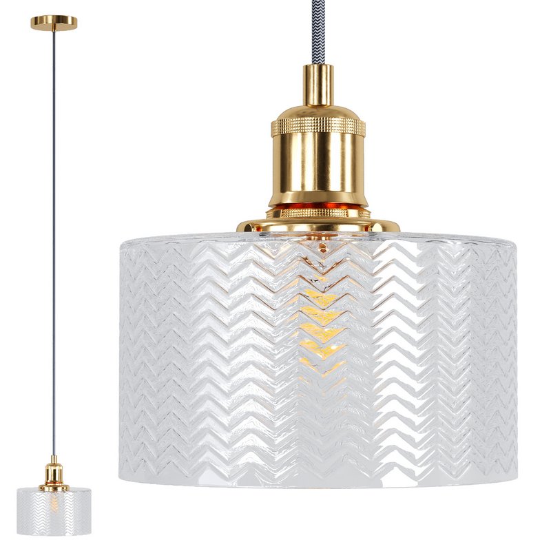 EDIT MATISSE GLASS CEILING PENDANT LIGHT – GOLD Image 1