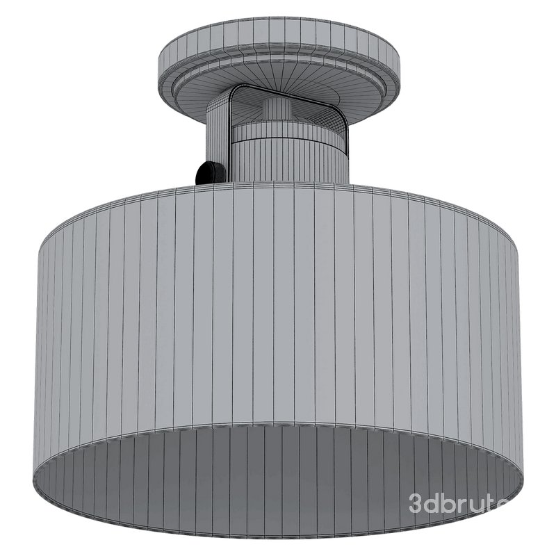 Possini Euro Courtney Gold Matte Black Ceiling Light Image 2
