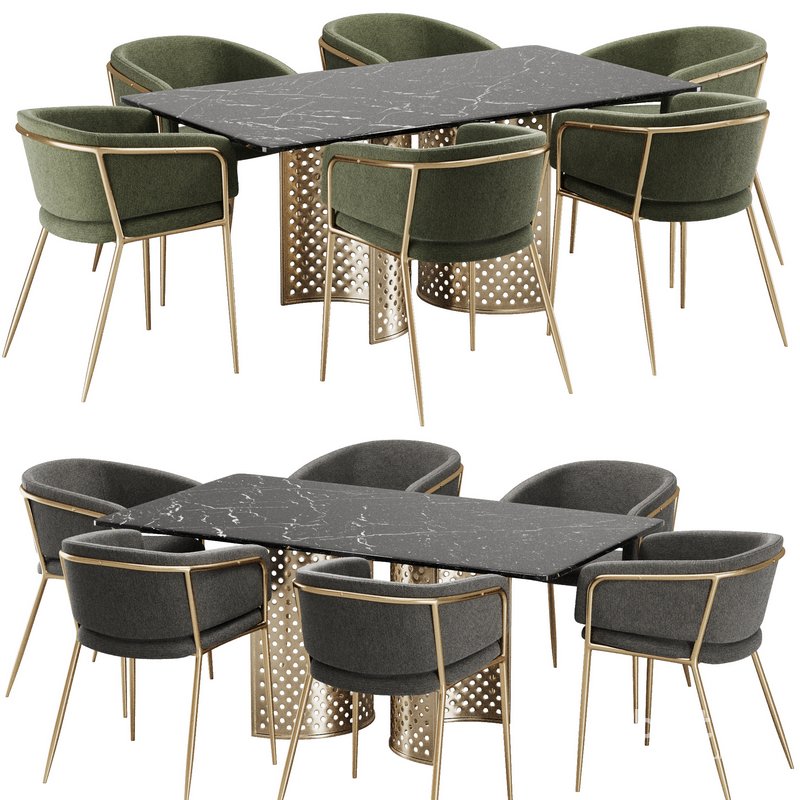 Dinning chair and table44 Image 1