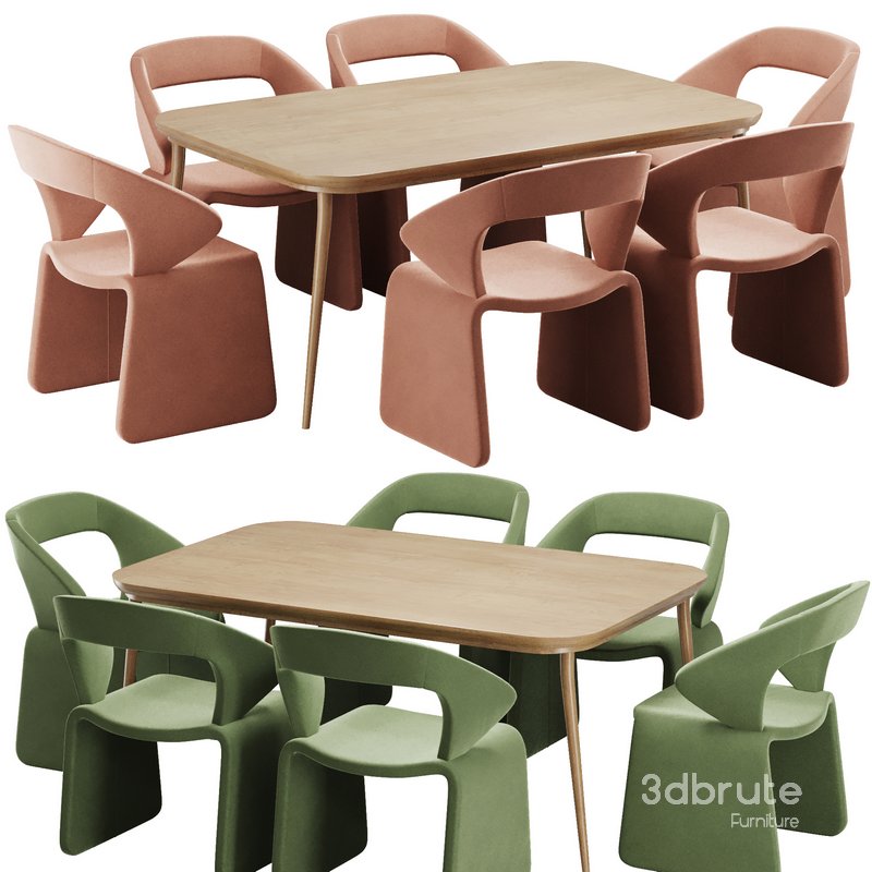 Dinning chair and table48 Image 1