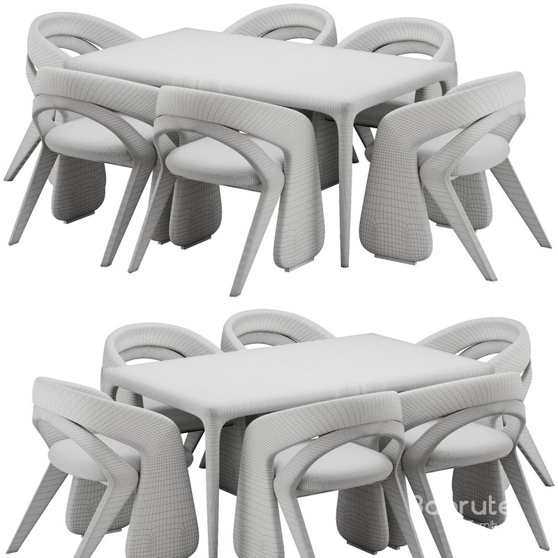 Dinning chair and table38 Image 3