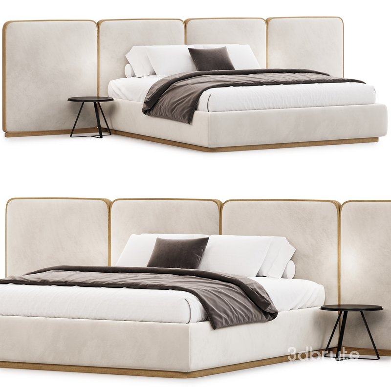 Gem Upholstered King Queen Bed Image 1