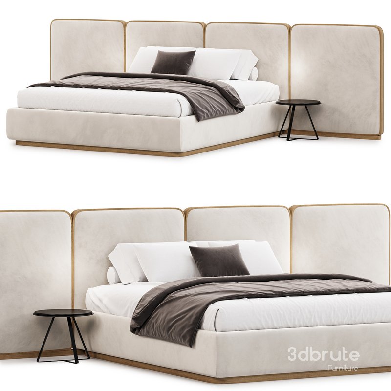 Gem Upholstered King Queen Bed Image 2