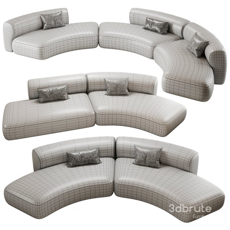 MDF ITALIA Cosy Curve Sofa Image 2