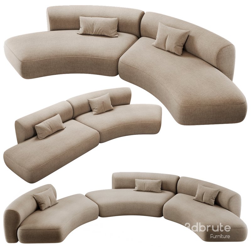 MDF ITALIA Cosy Curve Sofa Image 3