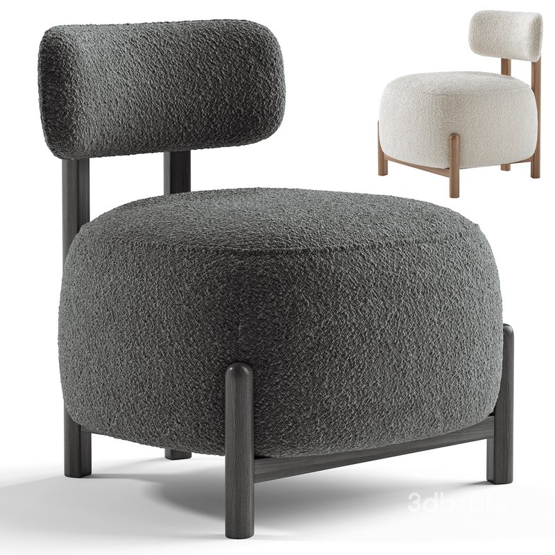 HUNTER BOUCLE LOUNGE CHAIR Image 1