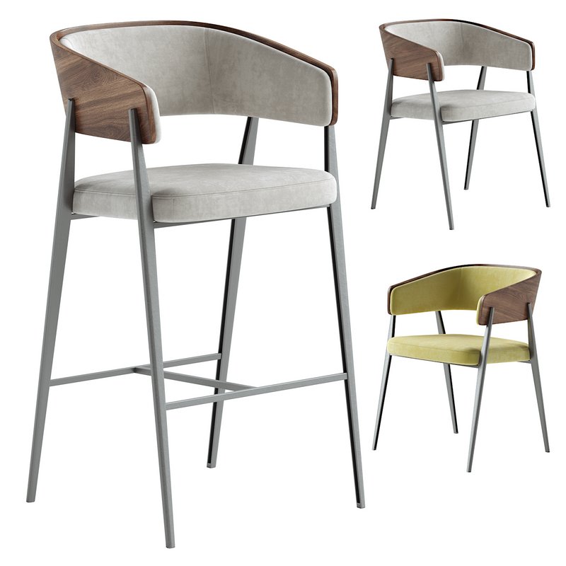 Aria Dining Chair & Aria Barstool Image 1