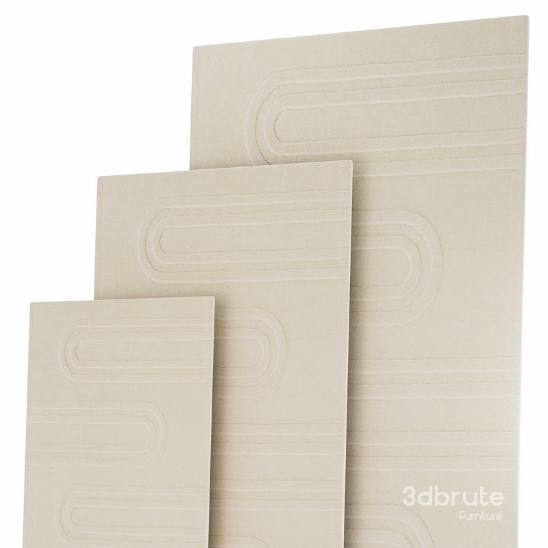 Ary Graphic Textured 100 Wool Rug Image 3