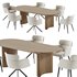 LAY armchair & ALTURA Dining Table - Thumbnail 2