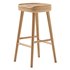 Mengwi Mango Wood Bar Stool & Weathered Oak Stool - Thumbnail 2