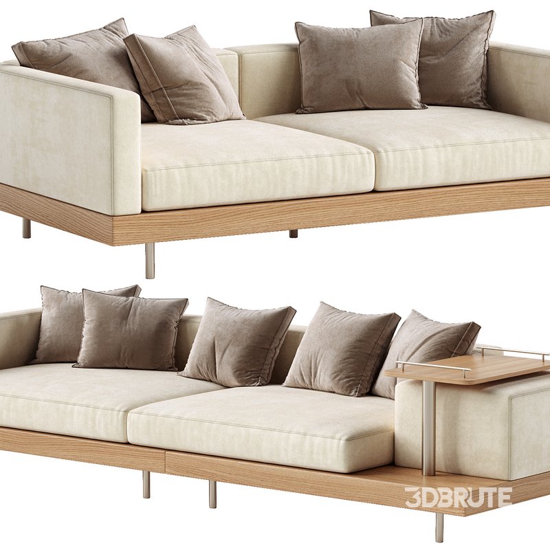 Japandi XXL Wooden Sofa 01 Image 4