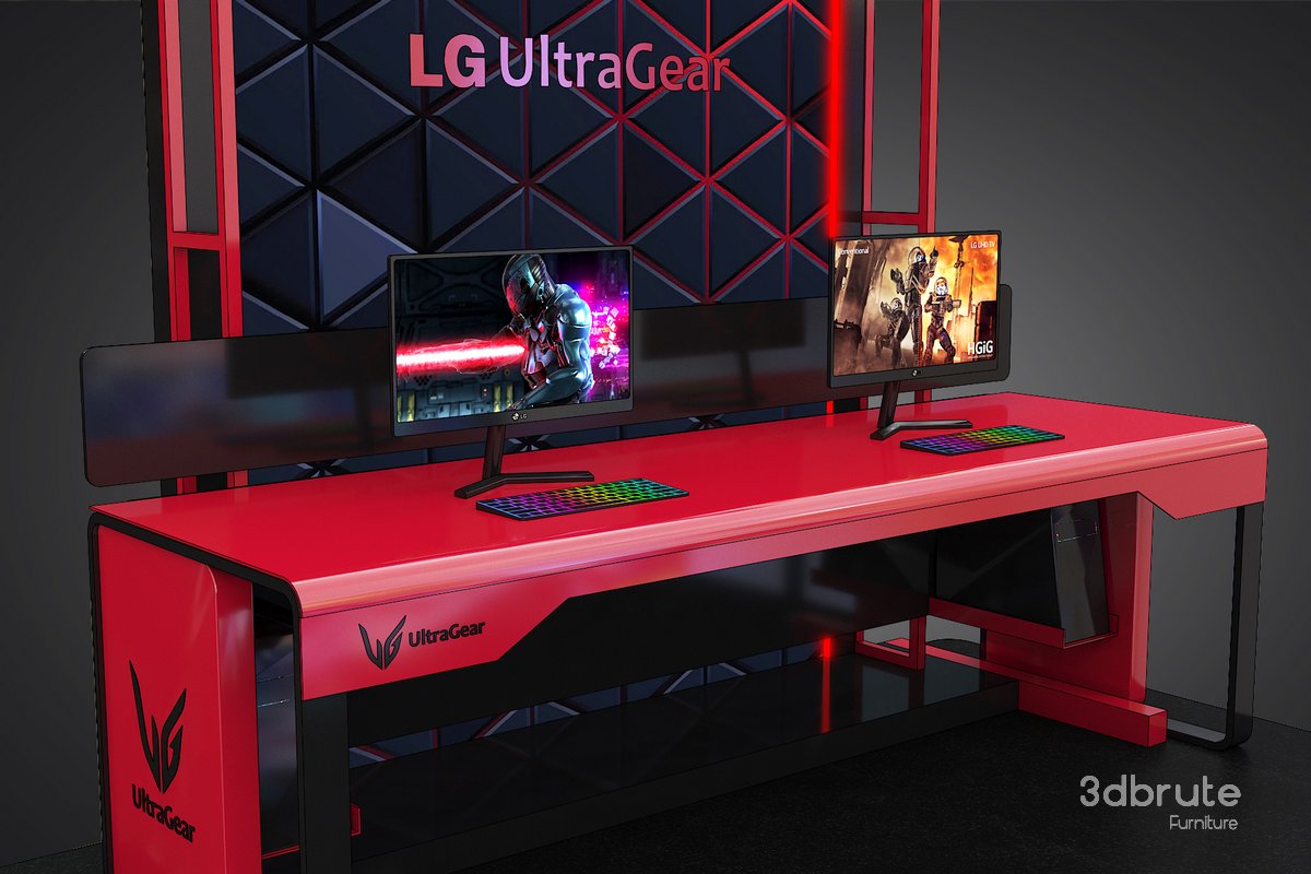 Office Desk 3d model Image 2