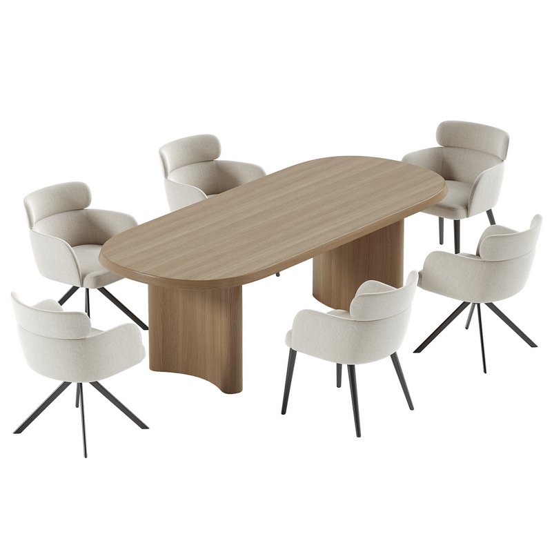 LAY armchair & ALTURA Dining Table Image 3