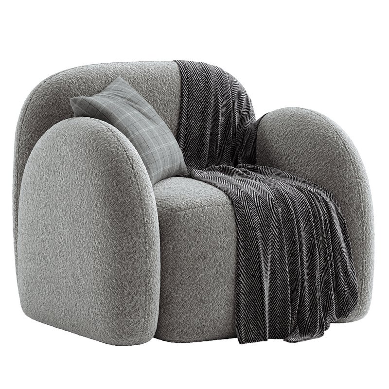 Flair Nina Boucle Teddy Accent Chair Image 5