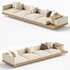 Japandi XXL Wooden Sofa 02 - Thumbnail 3