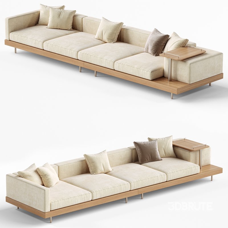 Japandi XXL Wooden Sofa 02 Image 3