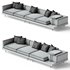 Japandi XXL Wooden Sofa 02 - Thumbnail 4