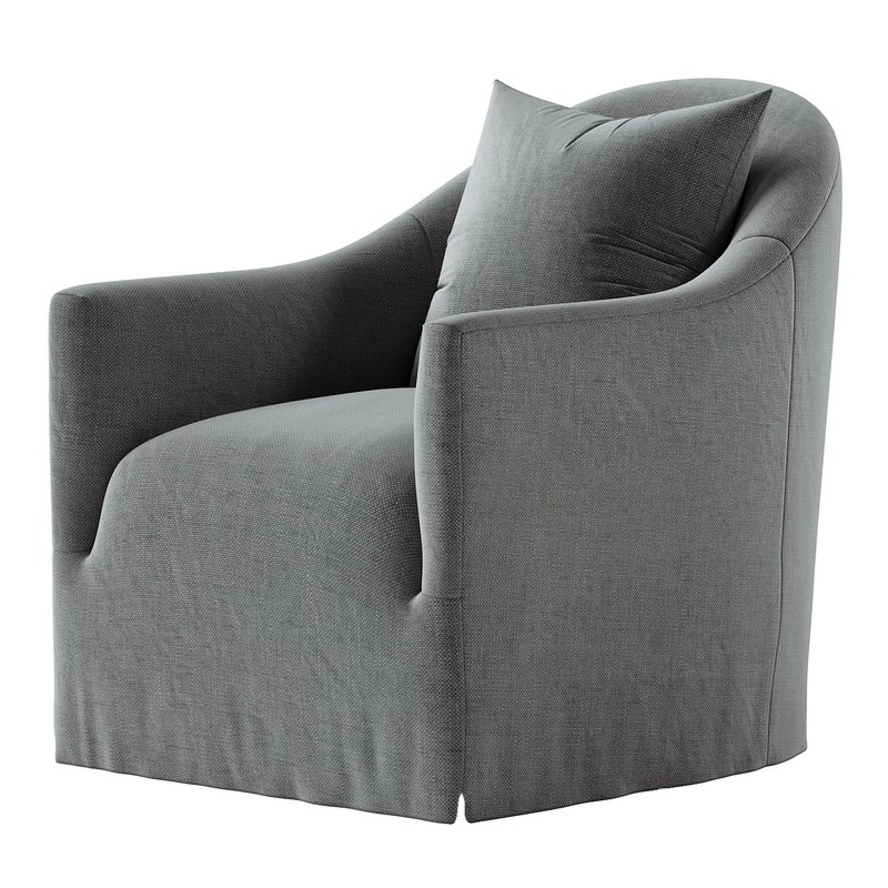 Trudeaux Slipcover Swivel Chair Image 4