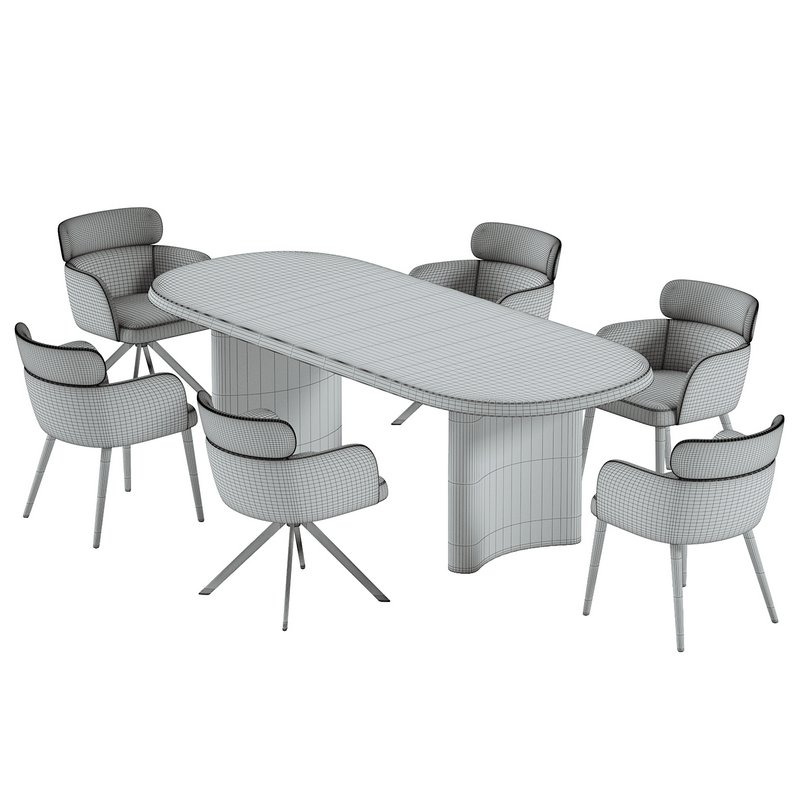 LAY armchair & ALTURA Dining Table Image 4