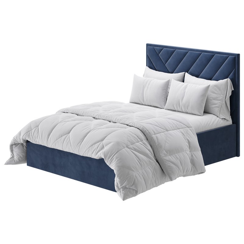 House Beautiful Jay Velvet-Finish Ottoman Bed Image 10