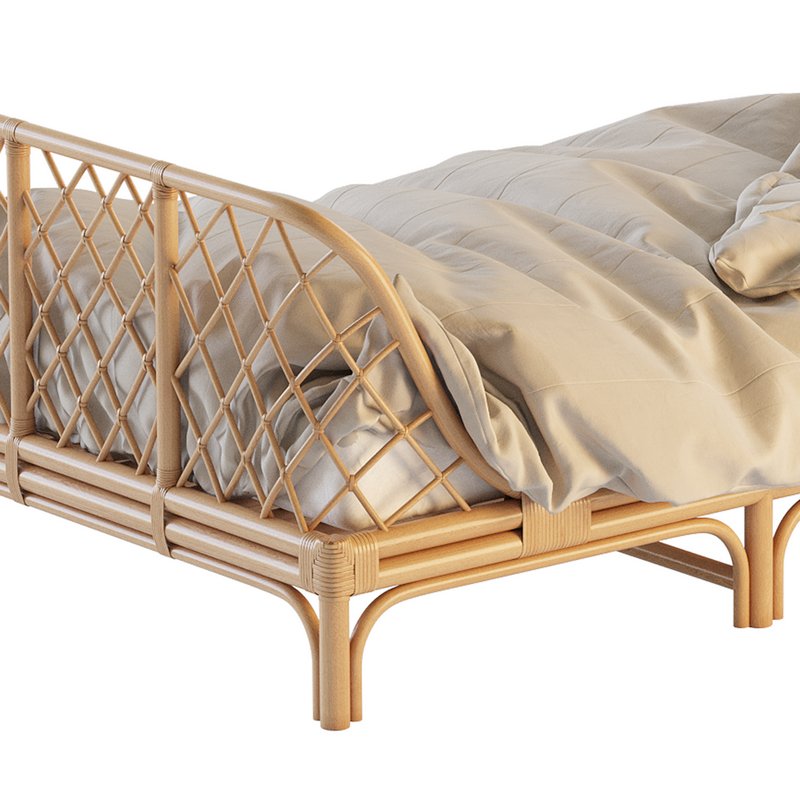 Katsuki Rattan Bed Image 8