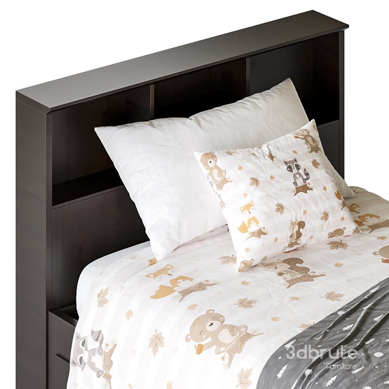 Mainstays Mates Storage Bed with Bookcase Headboard Image 10