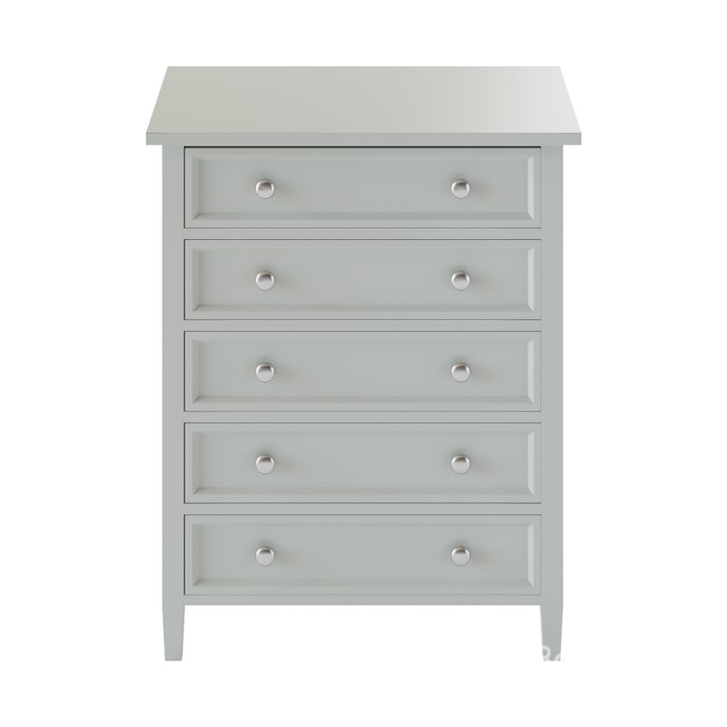 Harbor Grey 5-Drawer Chest Image 10
