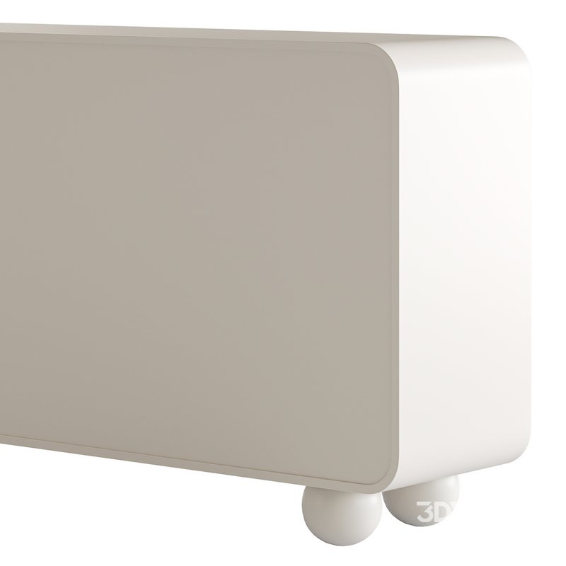 White Solid and Manufactured Wood Sideboard Credenza Image 10