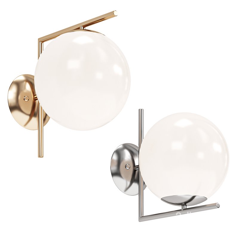 Wall ceiling lamp glass shade Image 1