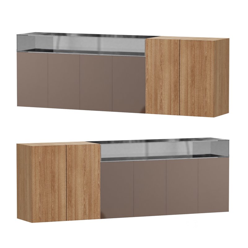 36e8 Glass Sideboard Image 1