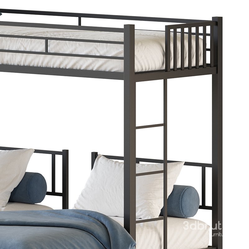 Metal Triple Bunk Beds Image 11