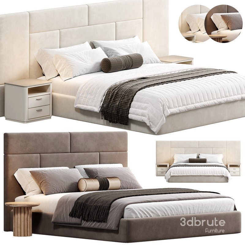 Beckham Bed, Abbington Charred Brown By Highfashionhome Image 1