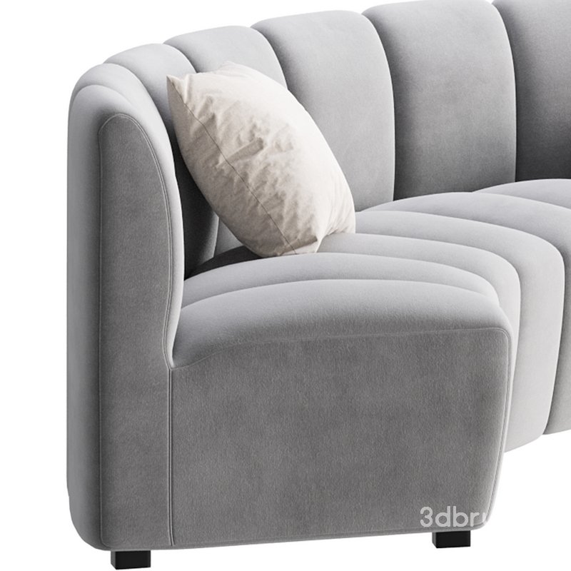 Lando modular curved seat Image 12