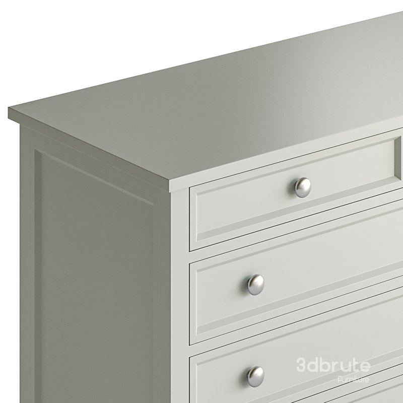 Harbor Grey 5-Drawer Dresser Image 12