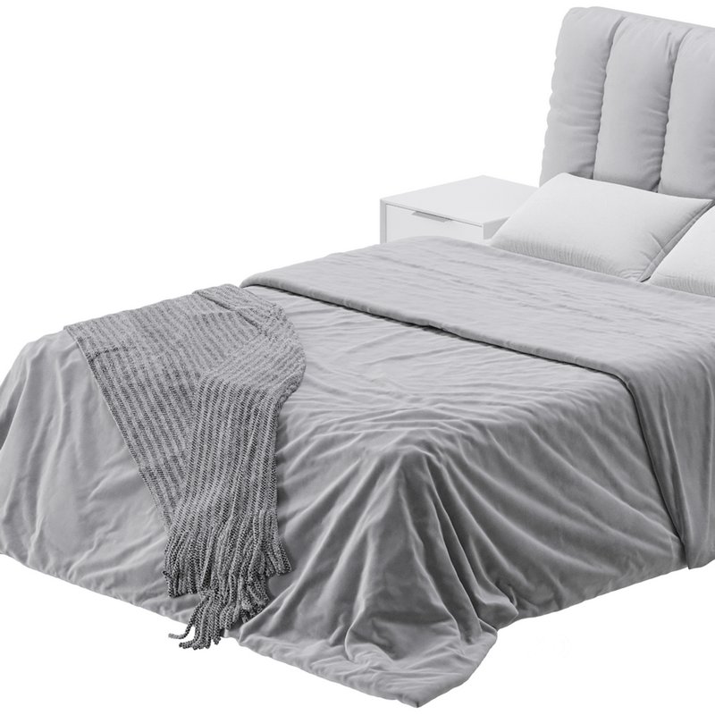 White Modern Twin Bed Image 12