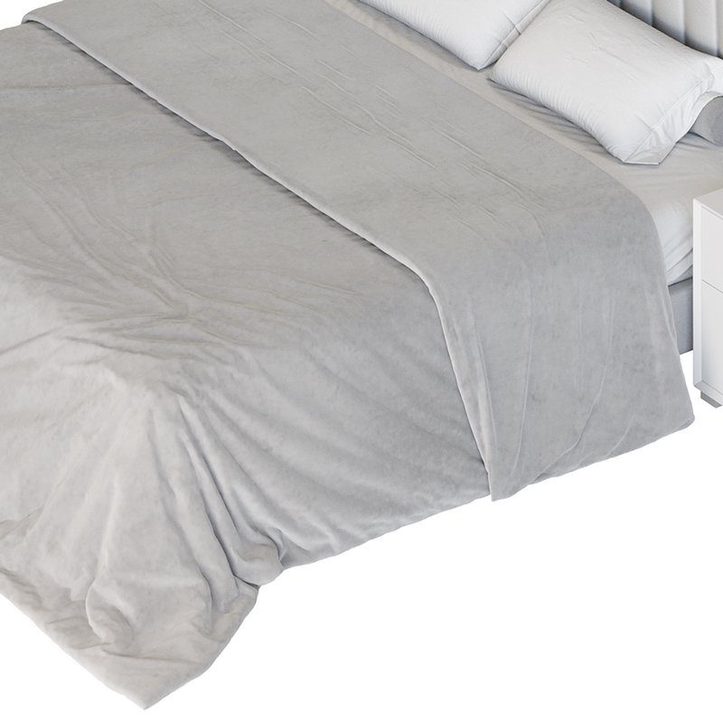 Soild Wood Bed with Camelback Panel Headboard Image 12