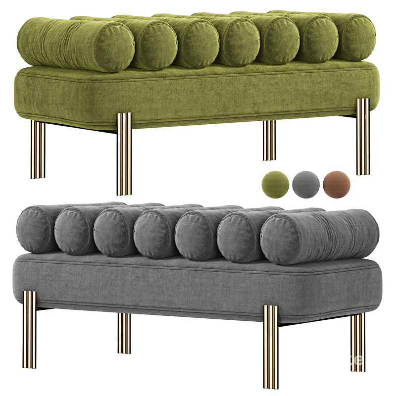 Oxley Savona Brushed Brass Bench Image 2