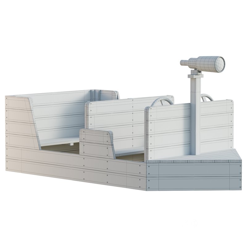 ADMIRAL WOODEN PLAY BOAT Image 12