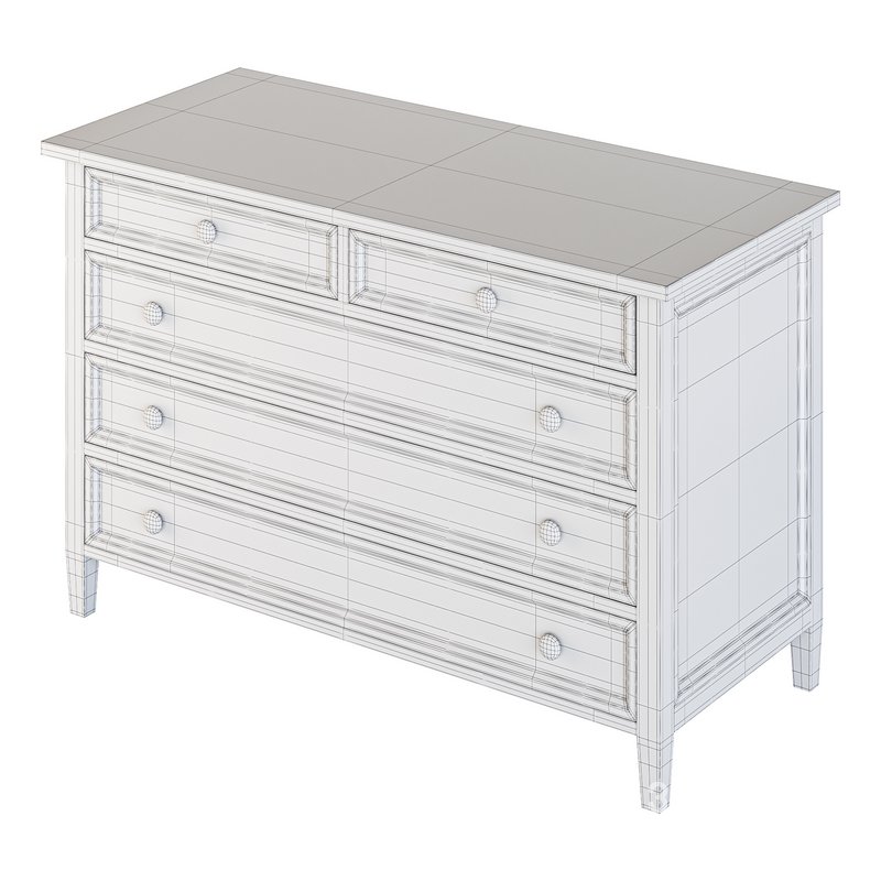Harbor Grey 5-Drawer Dresser Image 15