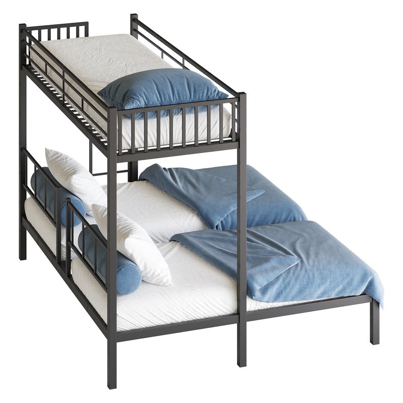 Metal Triple Bunk Beds Image 12
