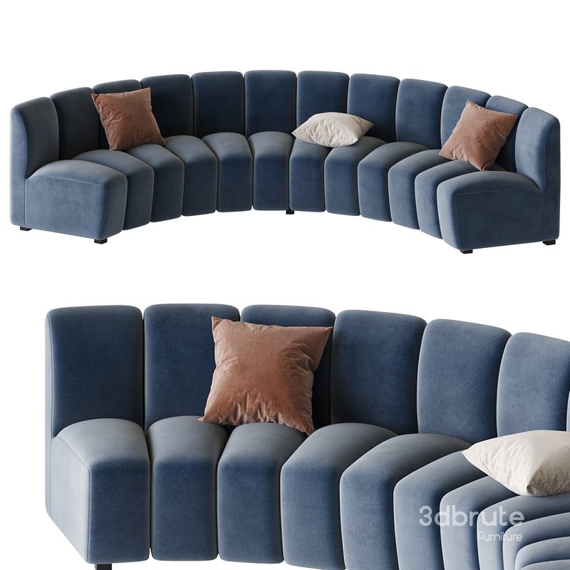 Lando modular curved seat Image 13