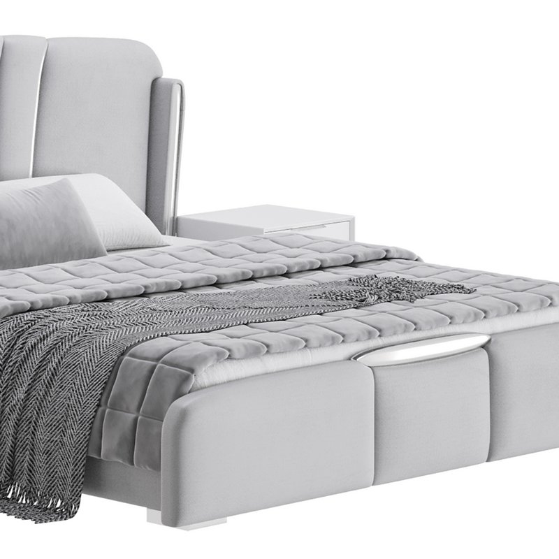 Grey Modern Bed Image 14
