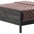 HEMNES Bed frame dark gray stained - Thumbnail 14