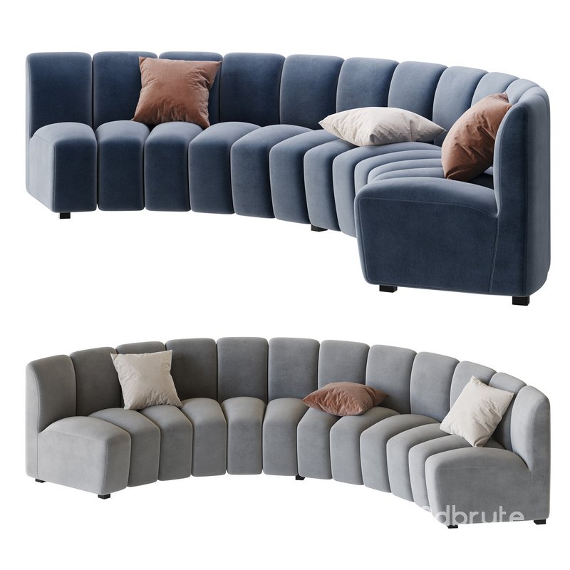 Lando modular curved seat Image 1