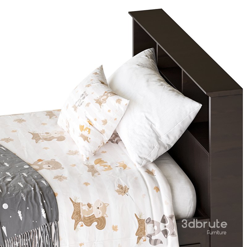 Mainstays Mates Storage Bed with Bookcase Headboard Image 13